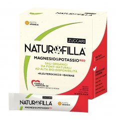 Naturofilla Magnesio&Potassio - Gusto Arancia - Zuccari - 28 stick-pack - Integratore alimentare con magnesio e potassio ad alta bio-disponibilità