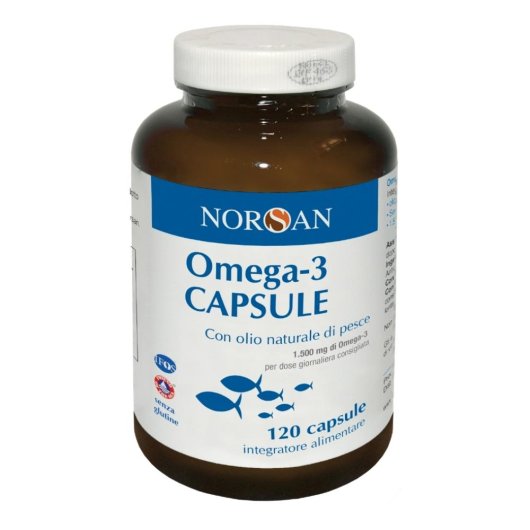 Norsan Omega 3 120 Capsule - Integratore per il benessere del sistema cardiocircolatorio