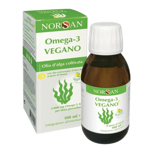 Norsan Omega 3 Vegano - 100ml - Integratore per il benessere del sistema cardiocircolatorio