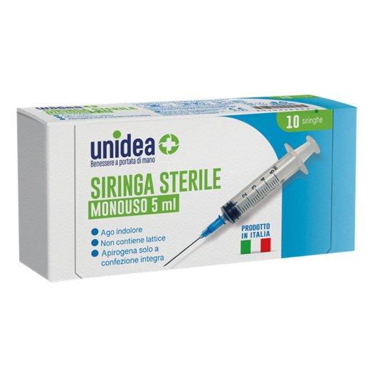 UNIDEA SIRINGA 5ML MONOUSO 10P