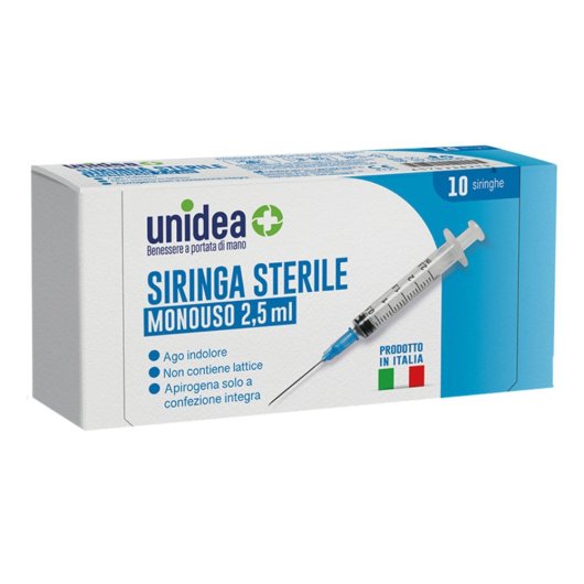 UNIDEA SIRINGA2,5ML MONOUSO10P