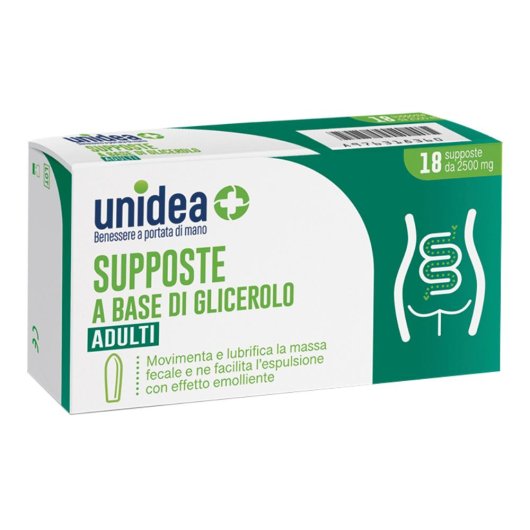 UNIDEA SUPPOSTE GLIC2500MG 18P