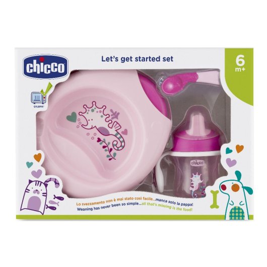 CH SET PAPPA 6M+ ROSA C/CUCCH