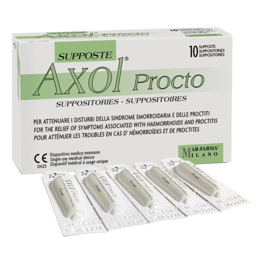 AXOL PROCTO 10SUPPOSTE 2GR AXOL PROCTO 10SUPPOSTE 2GR