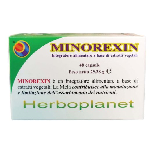 Minorexin - Herboplanet - 48 capsule - Integratore alimentare per il controllo del peso