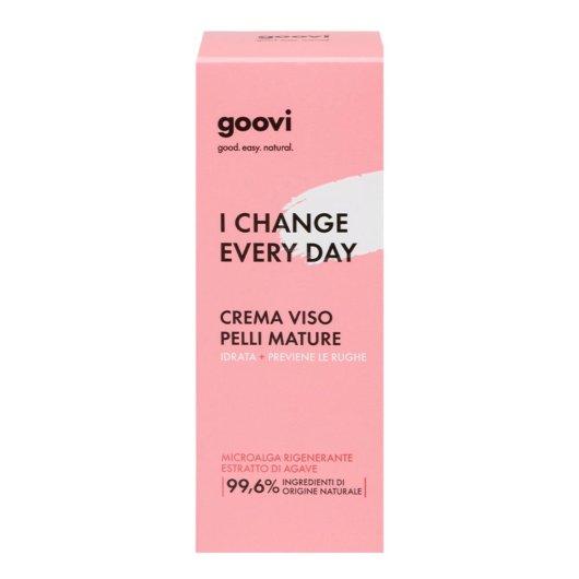 Crema viso pelli mature - I change everyday - goovi - 50 ml - Trattamento viso che idrata in profondità e aiuta a prevenire le rughe