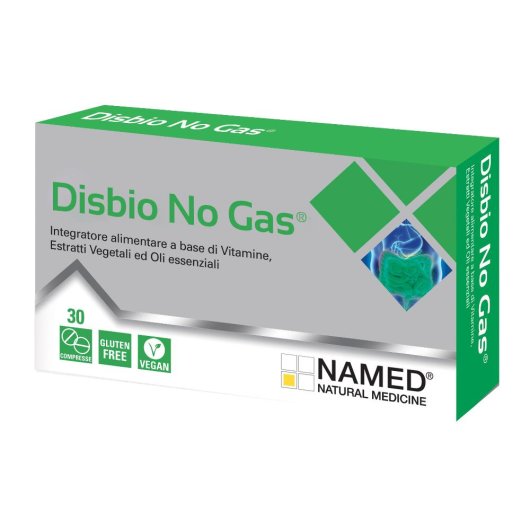 Disbio No Gas - Named - 30 compresse - Integratore alimentare utile alla regolare motilità gastrointestinale e all'eliminazione dei gas