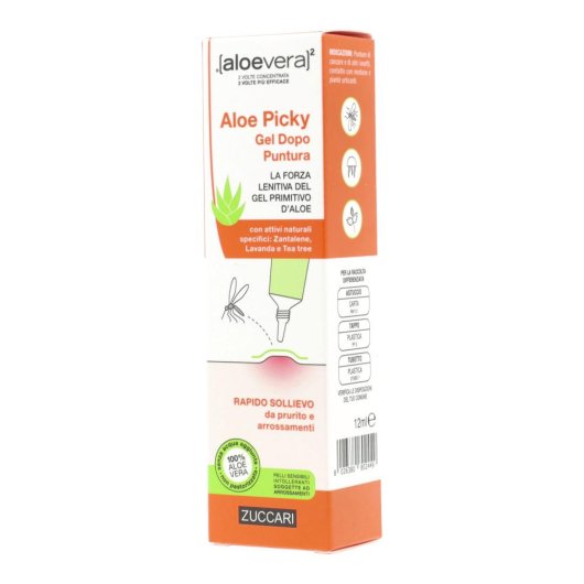 Aloe Picky - Zuccari - Tubetto da 12 ml - Gel dopo puntura ad azione lenitiva e antiprurito