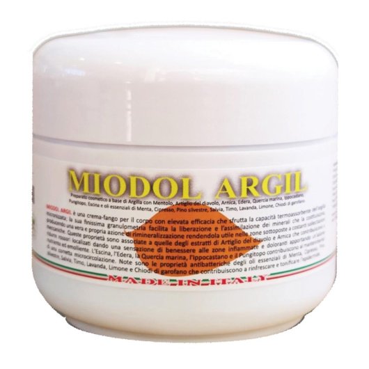 Miodol Argil - Herboplanet - Barattolo da 250 ml - Crema-fango che dona benessere alle zone infiammate e doloranti