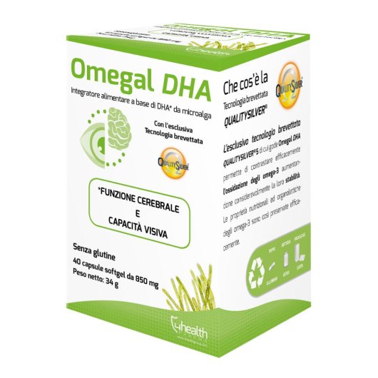 OmegaI DHA  - 40 capsule molli - Integratore Funzione Cerebrale e Visiva 