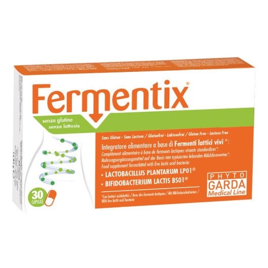 Fermentix - Named - 30 capsule - Integratore alimentare a base di fermenti lattici vivi, per l'equilibrio della flora intestinale