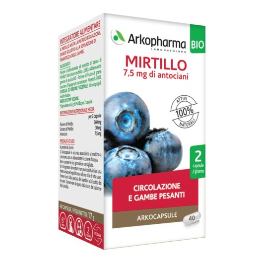 ARKOCAPSULE MIRTILLO 40CPS BIO