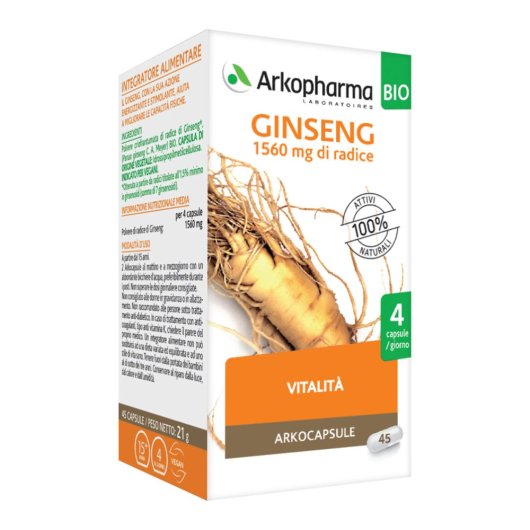 ARKOCAPSULE GINSENG 45CPS BIO