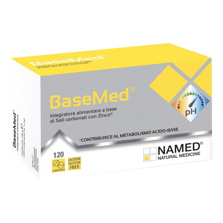 BaseMed - Named - 120 compresse - Integratore alimentare a base di sali minerali alcalinizzanti