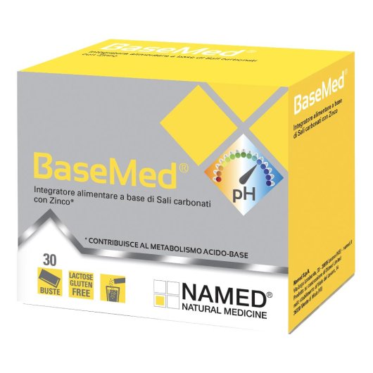 BaseMed - Named - 30 bustine - Integratore alimentare a base di sali minerali alcalinizzanti