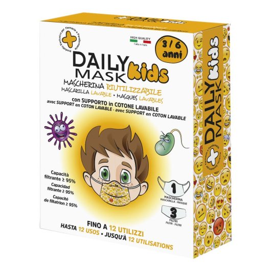 DAILY MASK MAS COT+FILT 3/6M