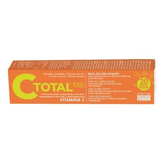 C Total 1000 - Named - 20 compresse effervescenti - Integratore alimentare che rinforza le difese immunitarie