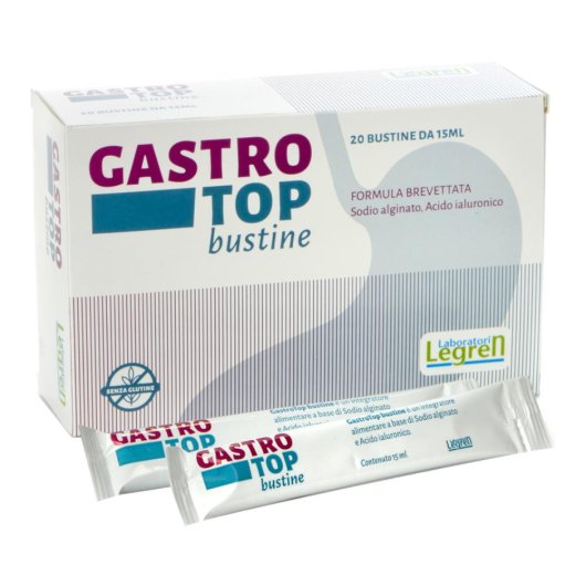 GastroTop -  Laboratori Legren - 20 Bustine - Integratore alimentare per i sintomi da reflusso