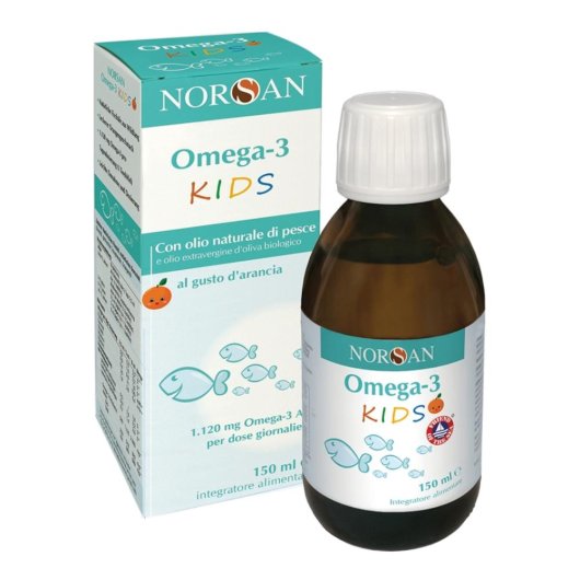 Norsan Omega 3 Kids - 150ml - Integratore per il benessere del sistema cardiocircolatorio