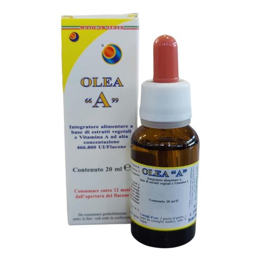 Olea A - Herboplanet - Flacone da 20 ml - Integratore alimentare di Vitamina A