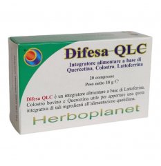 Difesa QLC - Herboplanet - 20 compresse - Integratore alimentare di Lattoferrina, Colostro bovino e Quercetina