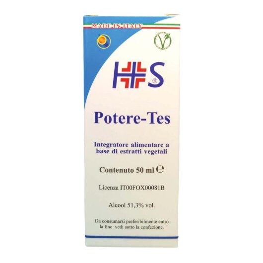 Potere-Tes - Herboplanet - Flacone da 50 ml - Integratore alimentare ad azione tonica e di sostegno