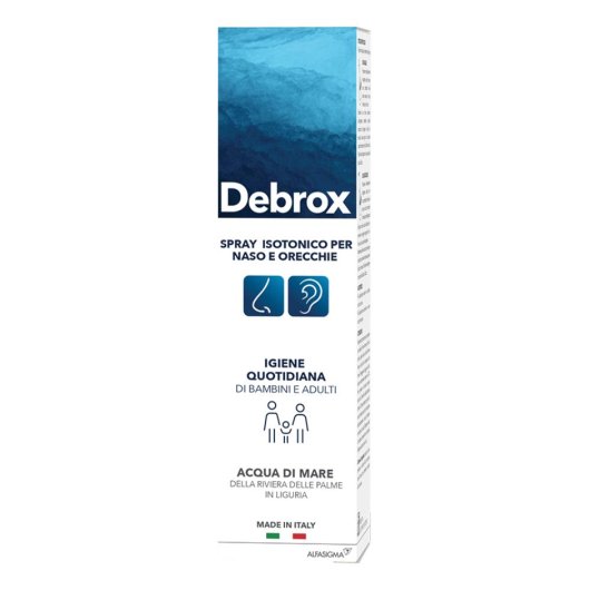 Debrox Spray Isotonico - Alfasigma - Flacone da 125 ml - Spray isotonico per una delicata detersione di naso e orecchie  