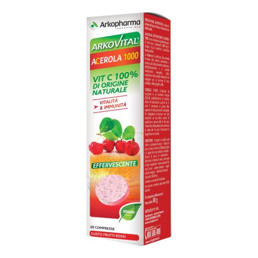 ARKOVITAL ACEROLA EFFERV 20CPR