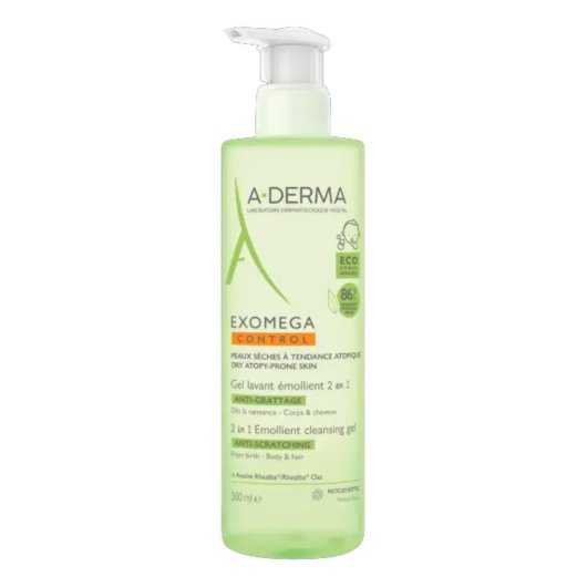 Aderma Exomega Control Gel Detergente Emolliente 2 In 1 500ml