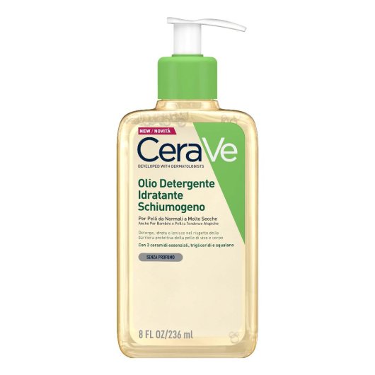 CeraVe Olio Detergente Idratante Schiumogeno 236ml