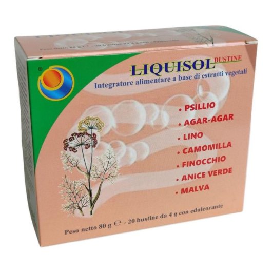 Liquisol - Herboplanet - 20 bustine - Integratore alimentare che favorisce il metabolismo di lipidi e carboidrati 