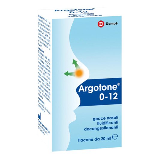 Argotone 0-12 - Dompé - 20 ml - Gocce nasali ad azione decongestionante 