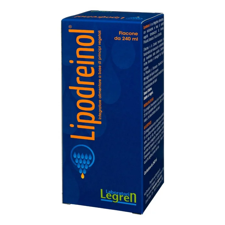 Lipodreinol - Laboratori Legren - Flacone da 240 ml - Integratore alimentare drenante per il controllo del peso corporeo
