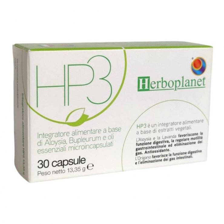 HP 3 - Herboplanet - 30 capsule - Integratore alimentare che favorisce la funzione digestiva
