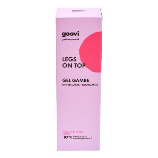 Gel gambe - Legs on top - goovi - 125 ml - Gel ad azione defaticante in caso di gambe stanche e  pesanti 