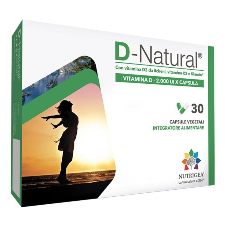 D-Natural - Nutrigea - 30 capsule vegetali - Integratore di Vitamina D