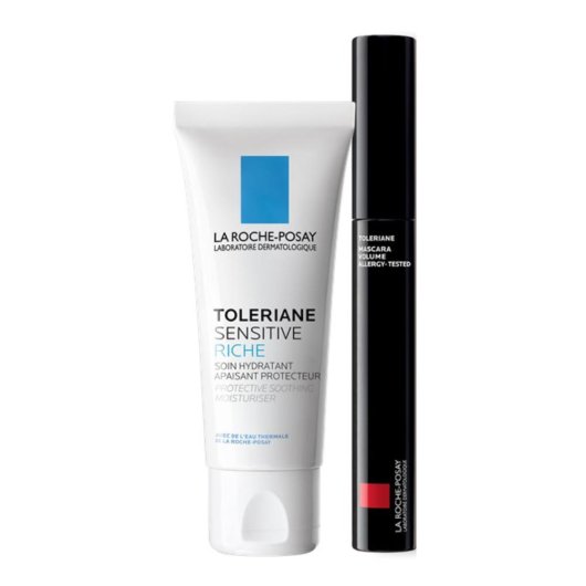 La Roche Posay Toleriane Sensitive Riche - Crema ricca 40 ml + Mascara volume