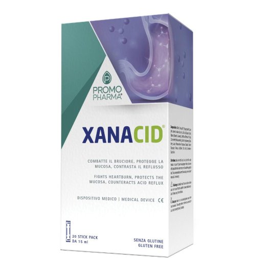 Xanacid - Promopharma - 20 Stick Pack -  Integratore con l'acidità gastrica