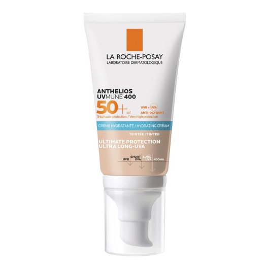 La Roche Posay Anthelios UVMANE 400 Crema Idratante Colorata Spf50+ - Protezione Solare Idratante 50ml