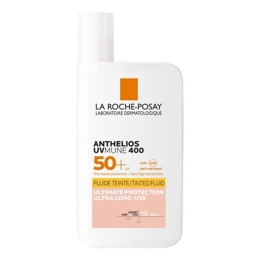 La Roche Posay Anthelios UVMUNE 400 Fluido Invisibile Colorato Spf50+ - Protezione Solare 50ml