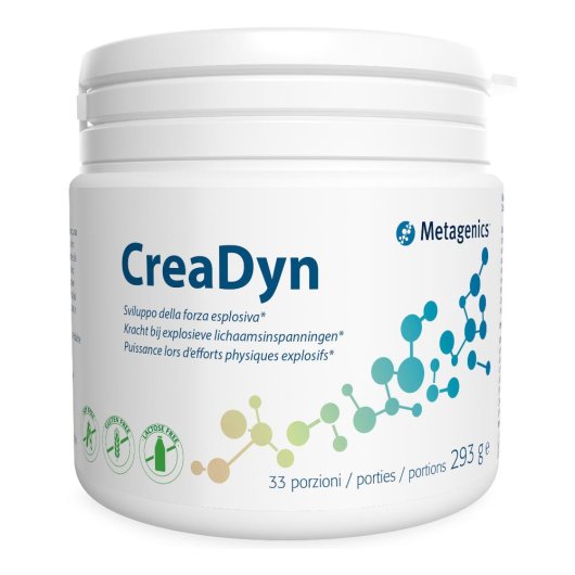 CreaDyn - Metagenics - 33 porzioni - Integratore alimentare che aiuta a migliorare le prestazioni durante sforzi esplosivi