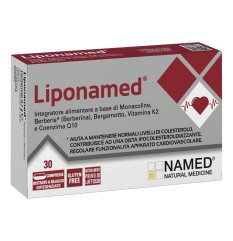 Liponamed - Named - 30 compresse - Integratore alimentare per la regolare funzionalità dell'apparato cardiovascolare