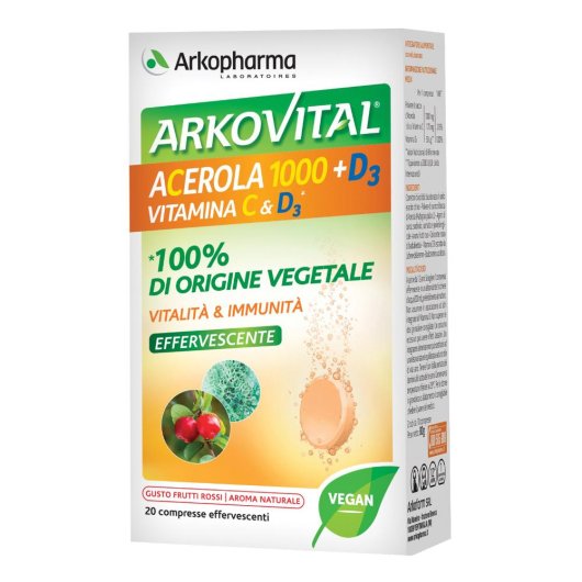 ARKOVITAL ACEROLA 1000+D3VIT