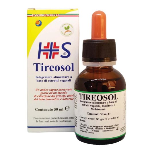 Tireosol - Herboplanet - Flacone da 50 ml - Integratore alimentare a base di Inositolo e Melatonina