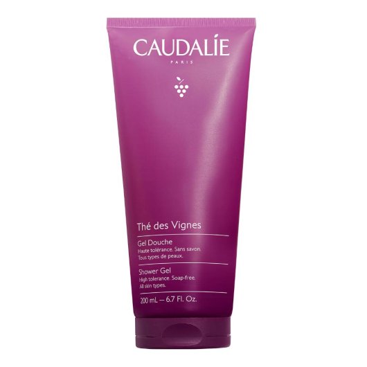 Caudalie Thé des Vignes - Gel Doccia Profumato - Flacone da 200 ml - Gel doccia al profumo di Neroli che deterge rispettando il pH naturale della pelle