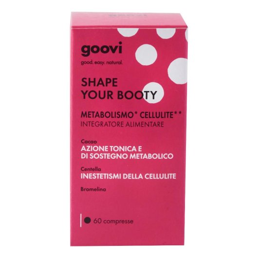 Metabolismo cellulite - Shape your booty - goovi - 60 compresse - Integratore alimentare che aiuta a contrastare gli inestetismi della cellulite