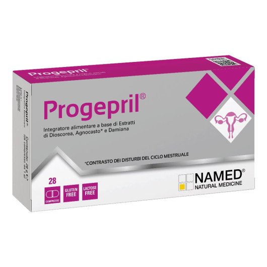 Progepril - Named - 28 compresse - Integratore alimentare che aiuta a contrastare i disturbi del ciclo mestruale e della menopausa