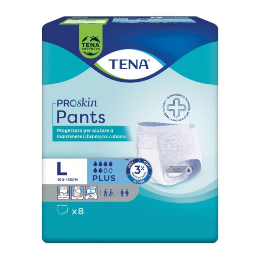 TENA PANTS PLUS L 8PZ