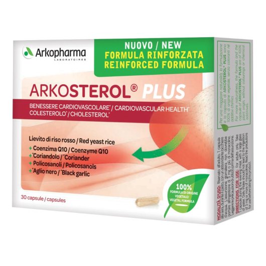 Arkopharma Arkosterol Plus 30 Capsule - integratore per il controllo del colestrolo