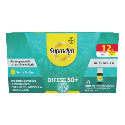 Supradyn Difese 50+ Integratore Difese Immunitarie10 Flaconcini 10 ml _scad 11-2023